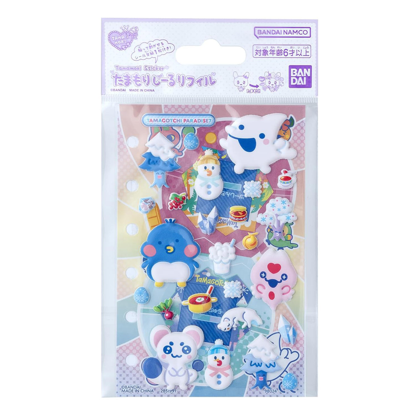 たまもりしーるリフィル Tamagotchi Paradise [2026年7月]